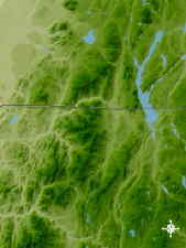 Carte des Montagnes Vertes
